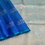 Pure Silk Sarees - Dual Shade Navy Blue with Aqua Green SASPS35595 - Image 3