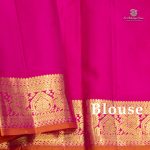 Pure Silk Sarees - Dual Shade Orangish Pink SASPS35602 - Image 5