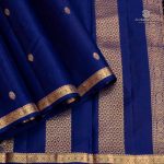 Pure Silk Sarees - Dark Navy Blue SASPS35603 - Image 3