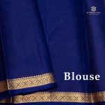 Pure Silk Sarees - Dark Navy Blue SASPS35603 - Image 5