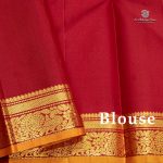 Pure Silk Sarees - Dark Red SASPS35606 - Image 5
