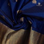 Pure Silk Sarees - Dark Navy Blue SASPS35613 - Image 2
