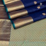 Pure Silk Sarees - Dark Navy Blue SASPS35613 - Image 4