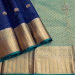 Pure Silk Sarees - Dark Navy Blue SASPS35613 - Image 3