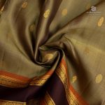 Pure Silk Sarees - Dark Beige SASPS35617 - Image 2