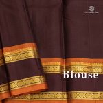 Pure Silk Sarees - Dark Beige SASPS35617 - Image 5
