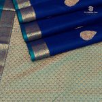 Pure Silk Sarees - Dark Navy Blue SASPS35620 - Image 4