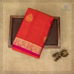 Pure Silk Sarees - Dual Shade Orangish Pink SASPS35621