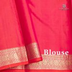 Pure Silk Sarees - Dual shade Pink with Orange SASPS35626 - Image 5