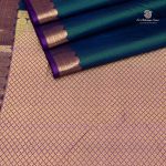 Pure Silk Sarees - Dual shade Green with Blue SASPS35628 - Image 4