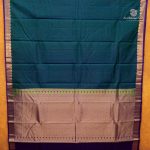Pure Silk Sarees - Dual shade Green with Blue SASPS35628 - Image 6