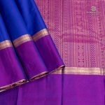 Pure Silk Sarees - Navy Blue SASPS35632 - Image 4