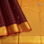 Pure Silk Sarees - Dark Maroon SASPS35636 - Image 3
