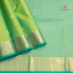 Pure Silk Sarees - Dual Shade Green with Yellow SASPS35641 - Image 3