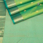 Pure Silk Sarees - Dual Shade Green with Yellow SASPS35641 - Image 4