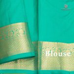 Pure Silk Sarees - Dual Shade Green with Yellow SASPS35641 - Image 5