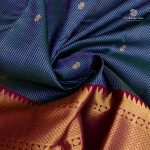 Pure Silk Sarees - Dual Shade Blue with Green SASPS35647 - Image 2