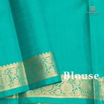 Pure Silk Sarees - Dual Shade Green with Yellow SASPS35648 - Image 5