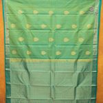 Pure Silk Sarees - Dual Shade Green with Yellow SASPS35648 - Image 6