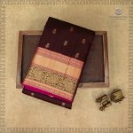 Pure Silk Sarees - Dark Purple Burgundy SASPS35650