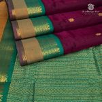 Silk Cotton Sarees Korvai – Dark Wine SAS0035658 - Image 3