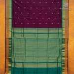 Silk Cotton Sarees Korvai – Dark Wine SAS0035658 - Image 5