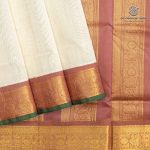 Silk Cotton Sarees Korvai – Off White SAS0035660