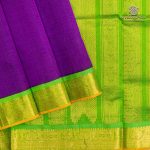 Silk Cotton Sarees Korvai – Dark Purple SAS0035661