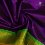 Silk Cotton Sarees Korvai – Dark Purple SAS0035661 - Image 2
