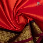 Silk Cotton Sarees Korvai – Sunset Orange SAS0035665 - Image 2