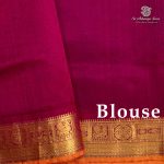 Silk Cotton Sarees Korvai – Dark Navy Blue SAS0035669 - Image 4
