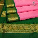 Silk Cotton Sarees Korvai – Rose Pink SAS0035670 - Image 3