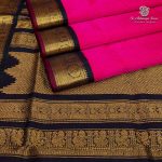Silk Cotton Sarees Korvai – Rani Pink SAS0035672 - Image 3