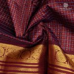 Silk Cotton Sarees Muthukattam – Dark Brown SAS0035675 - Image 2