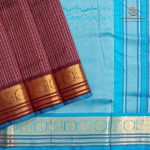 Silk Cotton Sarees Muthukattam – Dark Brown SAS0035675