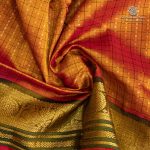 Silk Cotton Sarees Muthukattam – Fire Orange SAS0035677 - Image 2
