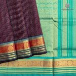 Silk Cotton Sarees Muthukattam – Purple Brown SAS0035681
