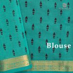 Silk Cotton Printed Sarees – Dark Jamun SASSC0035684 - Image 3