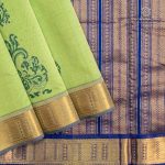 Silk Cotton Printed Sarees – Light Lime Green SASSC0035685