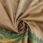 Silk Cotton Printed Sarees – Beige SASSC0035687 - Image 2