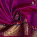 Silk Cotton Printed Sarees – Dark Majenta SASSC0035693 - Image 2