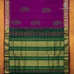 Silk Cotton Printed Sarees – Dark Majenta SASSC0035693 - Image 4