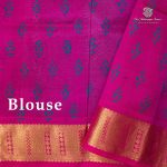 Silk Cotton Printed Sarees – Light Blue SASSC0035694 - Image 3
