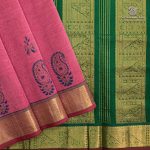 Silk Cotton Printed Sarees – Dark Onion Pink SASSC0035695