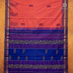 Silk Cotton Printed Sarees – Dark Peach SASSC0035698 - Image 4