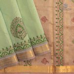 Silk Cotton Printed Sarees – Pista Green SASSC0035701