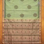 Silk Cotton Printed Sarees – Pista Green SASSC0035701 - Image 4