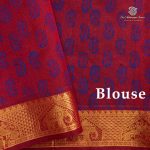 Silk Cotton Printed Sarees – Dark Navy Blue SASSC0035704 - Image 3