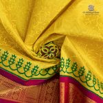 Silk Cotton Printed Sarees – Lemon Yellow SASSC0035705 - Image 2