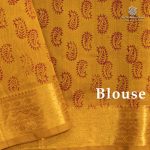 Silk Cotton Printed Sarees – Dark Brown SASSC0035707 - Image 3